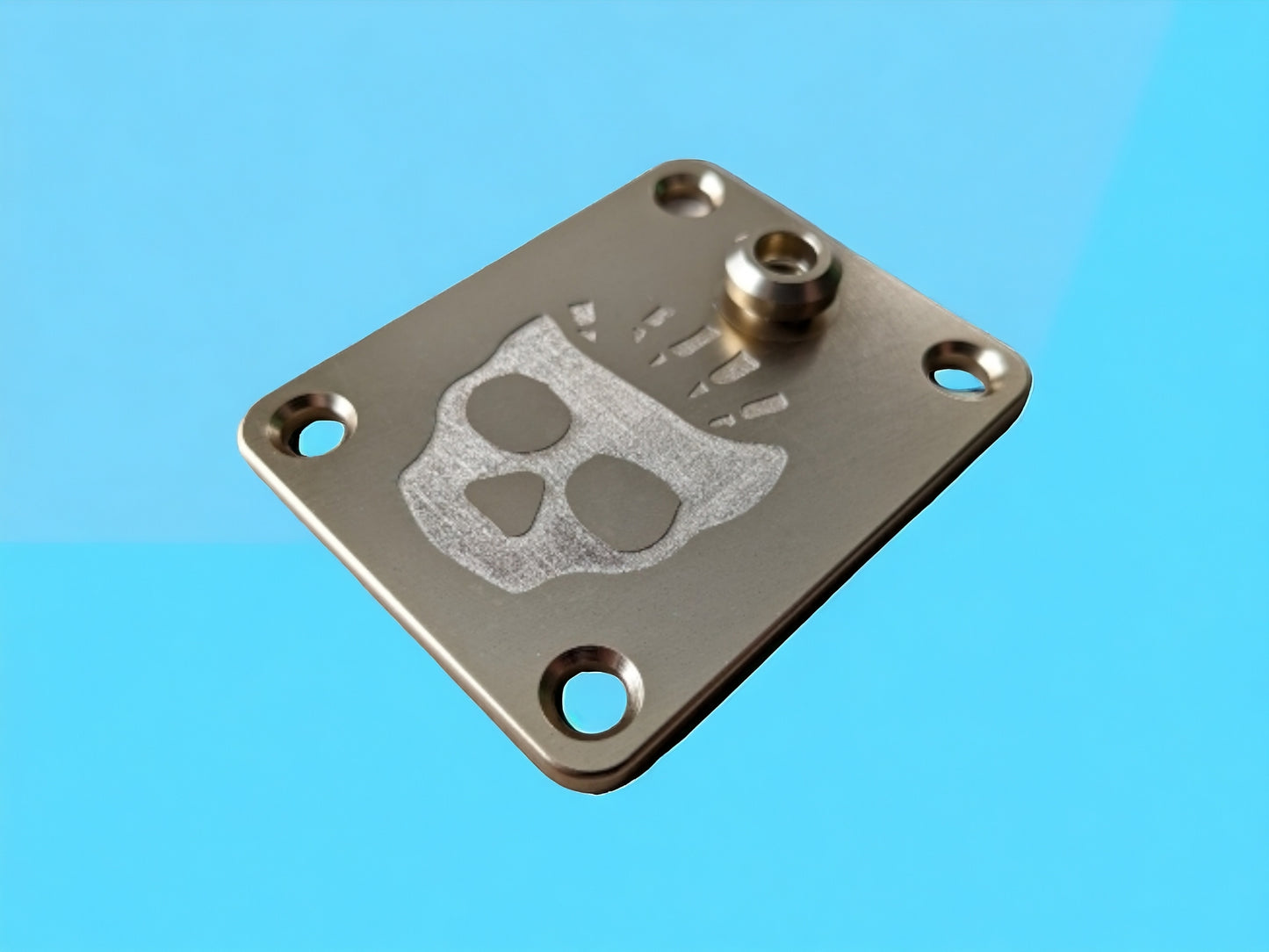 Premium DG Billet Strap Lock Neck Plate Button - Gold