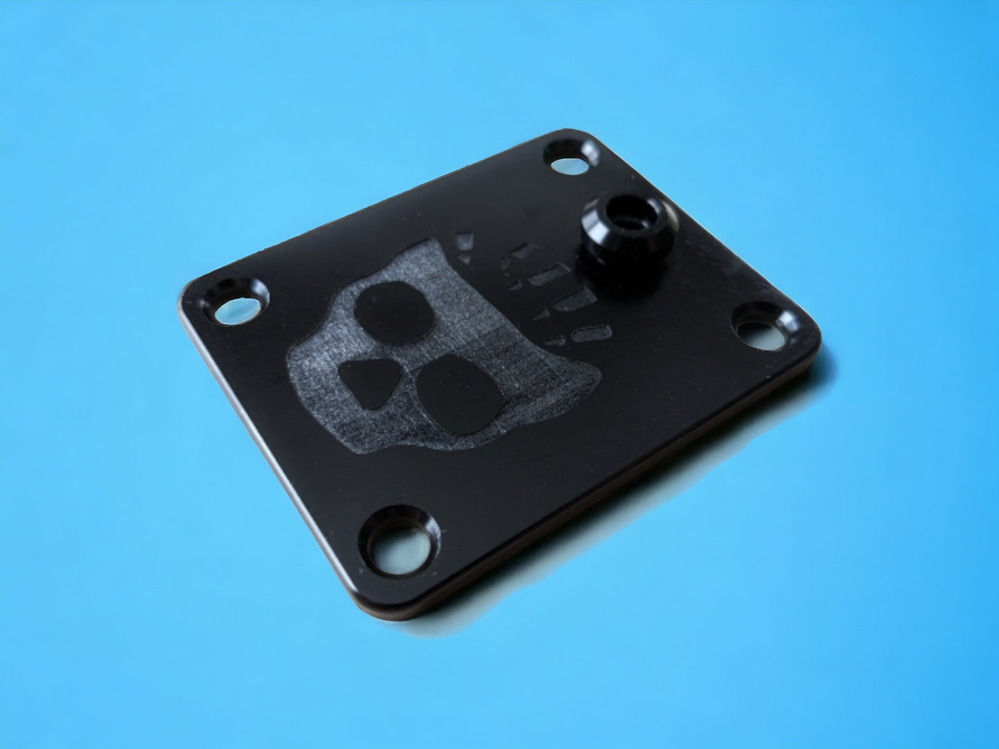 Premium DG Billet Strap Lock Neck Plate Button - Black