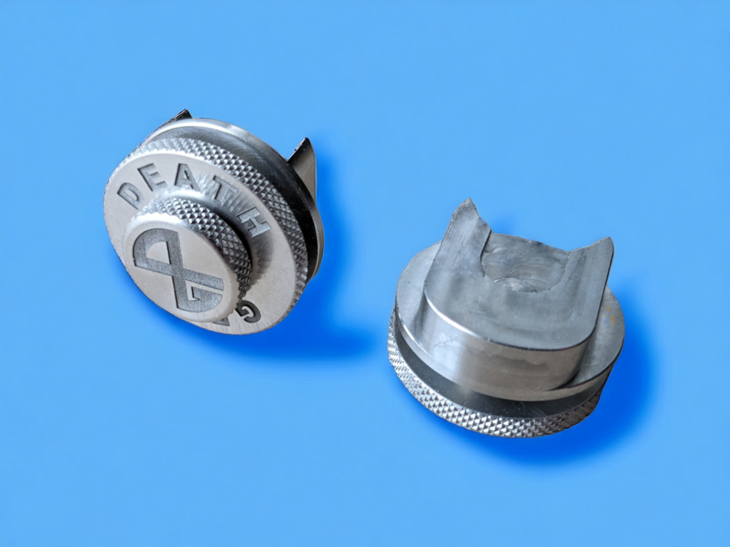 Premium DG Billet Strap Locks -  Silver stealth