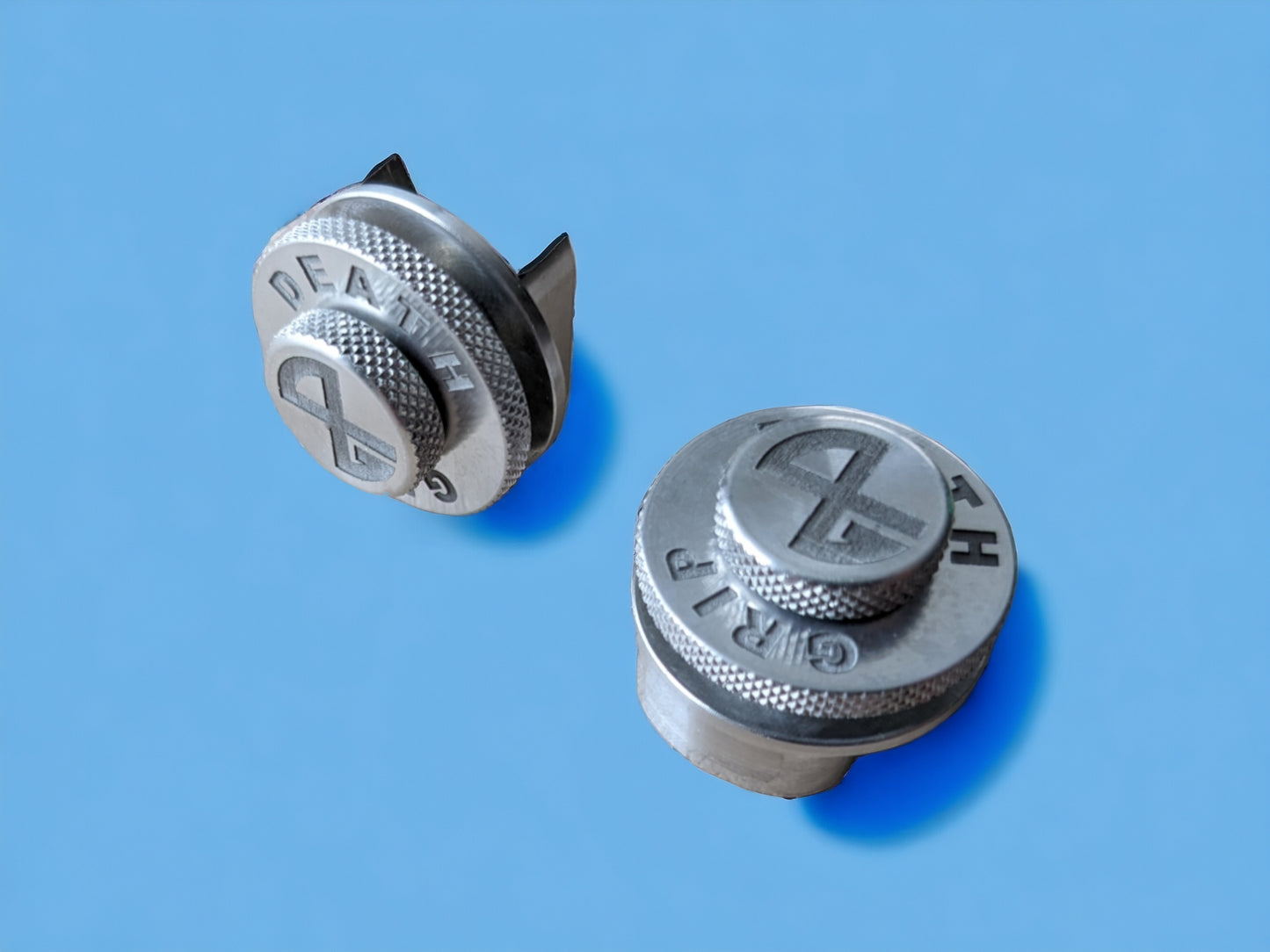 Premium DG Billet Strap Locks -  Silver stealth