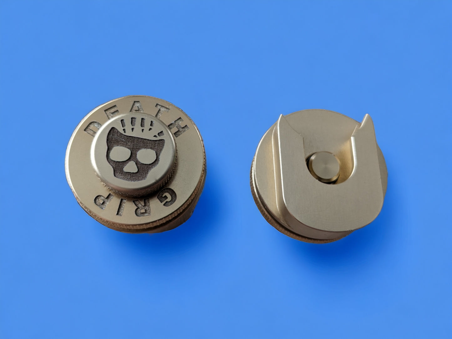 Premium DG Billet Strap Locks -  Gold skulls