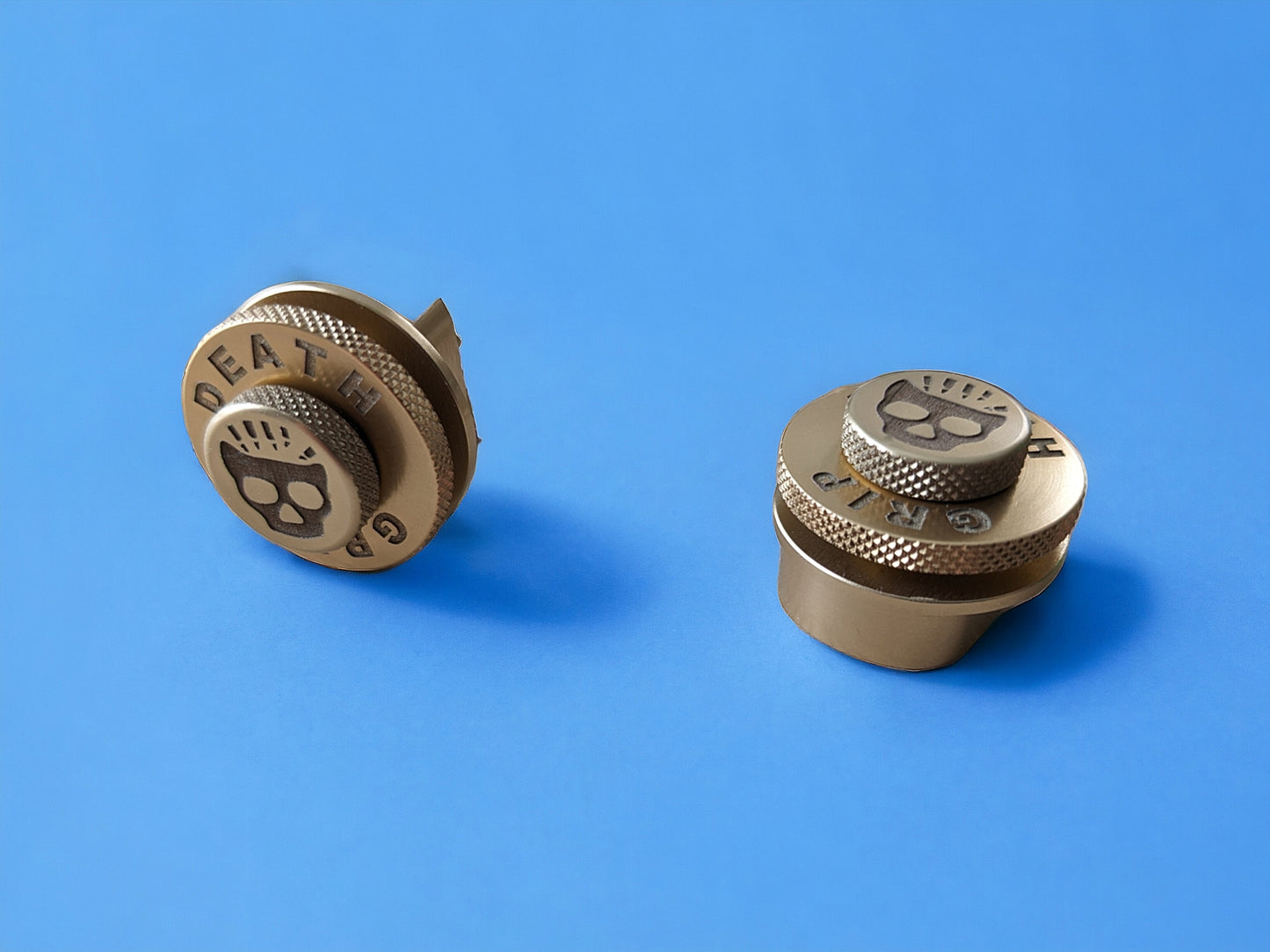 Premium DG Billet Strap Locks -  Gold skulls